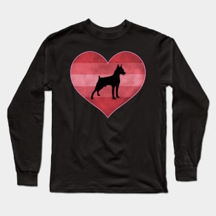 Doberman Heart Love Valentines Day Long Sleeve T-Shirt